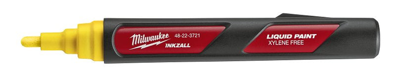 Milwaukee INKZALL Series 48-22-3722 Liquid Paint Marker, Red/Yellow, 6.09 in L, Plastic Barrel