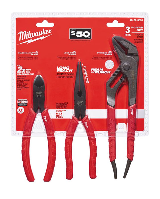 Milwaukee 48-22-6331 Pliers Kit, 3-Piece