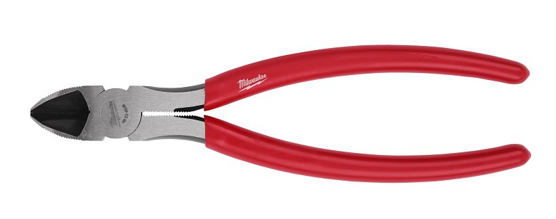 Milwaukee 48-22-6508 Diagonal Cutting Plier, 8 in OAL, Red Handle, 2 in W Jaw