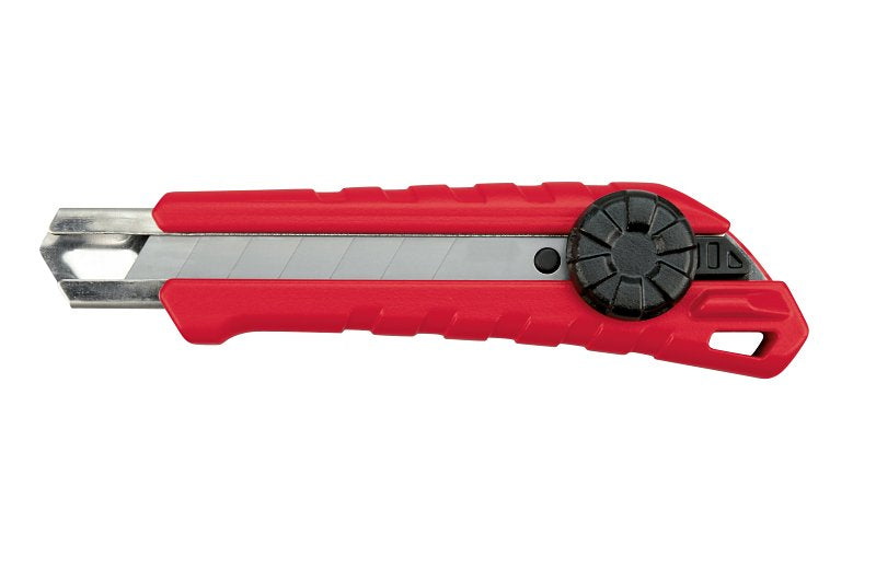 Milwaukee 48-22-1964 Knife, 18 mm W Blade, Microcarbide Blade, Overmold Handle, Red Handle