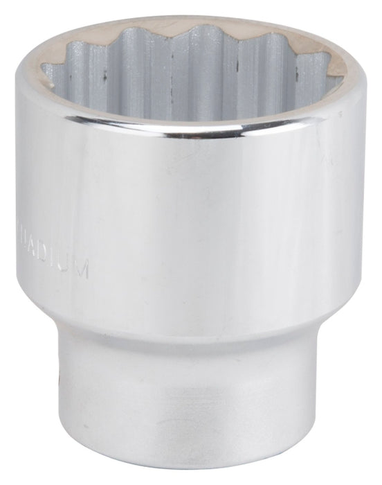 Vulcan MT-SM6046 Drive Socket, 46 mm Socket, 3/4 in Drive, 12-Point, Chrome Vanadium Steel, Chrome