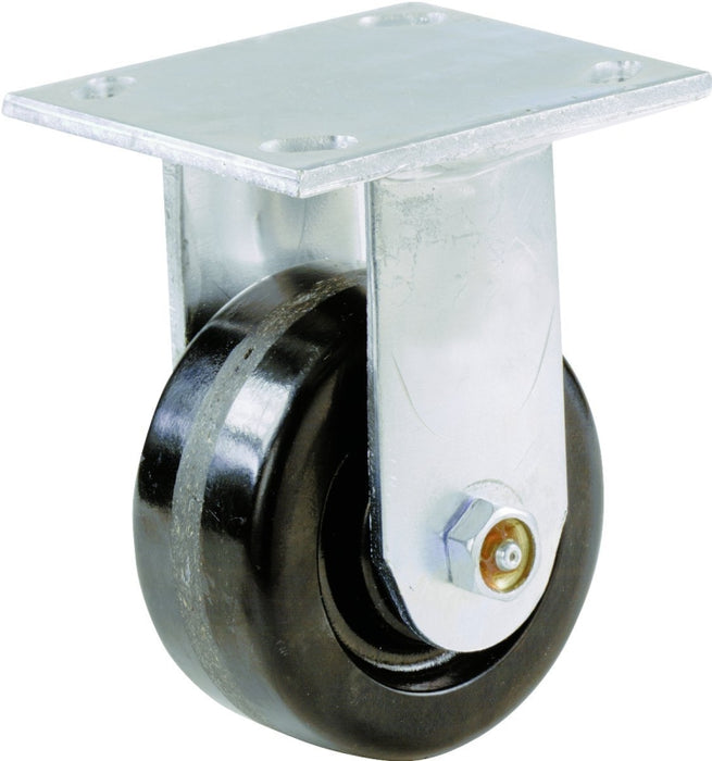 Shepherd Hardware 9775 Rigid Caster, 6 in Dia Wheel, Phenolic Wheel, 840 lb