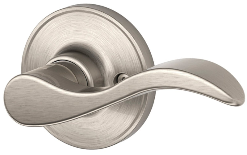 Schlage J Series J170SEV619RH Right Hand Dummy Lever, Mechanical Lock, Satin Nickel, Metal, Residential, Right Hand