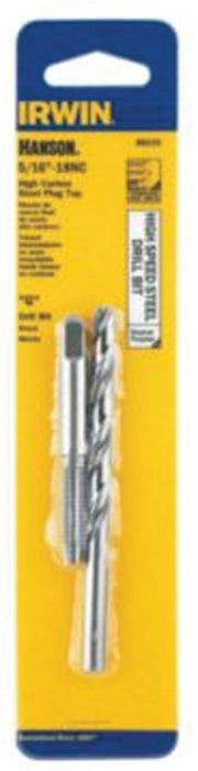 Irwin 80235 Tap and Drill Bit Set, HCS/HSS, 5/16-18 NC Tap