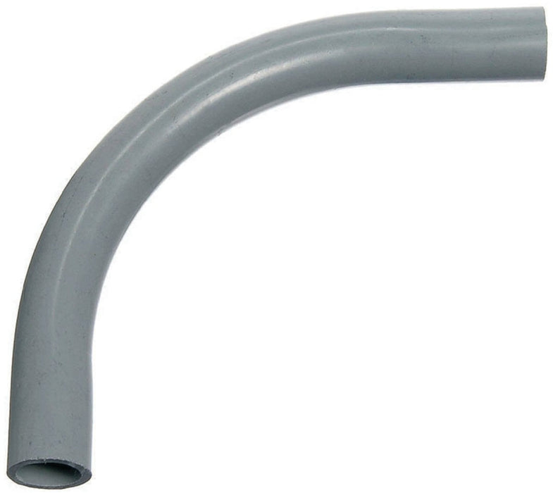 Carlon UA9DL Elbow, 3 in Trade Size, 90 deg Angle, SCH 40 Schedule Rating, PVC, 24 in L Radius, Plain End, Gray