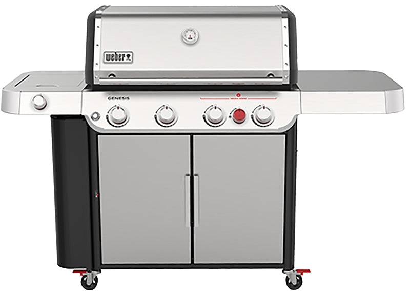 Weber GENESIS S-435 Series 36400001 Gas Grill, 48,000 Btu, Liquid Propane, 4-Burner, Enclosed Cabinet Storage