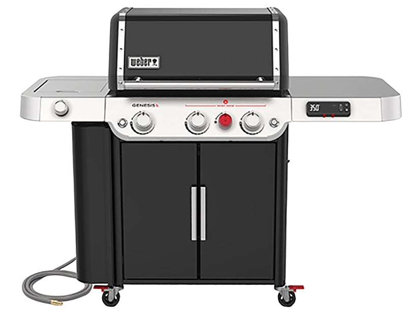 Weber GENESIS EPX-335 Series 37810001 Smart Gas Grill, 39,000 Btu, Natural Gas, 3-Burner, Enclosed Cabinet Storage