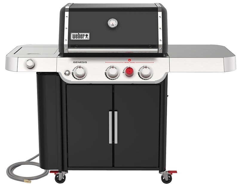 Weber GENESIS E-335 Series 37410001 Gas Grill, 39,000 Btu, Natural Gas, 3-Burner, 513 sq-in Primary Cooking Surface, 1/EA