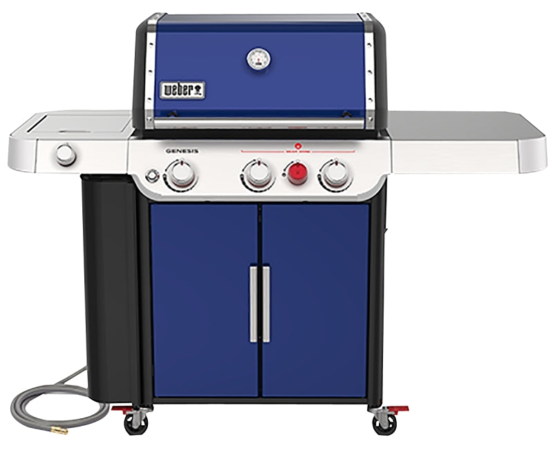 Weber GENESIS E-335 Series 37480001 Gas Grill, 39,000 Btu, Natural Gas, 3-Burner, 513 sq-in Primary Cooking Surface, 1/EA