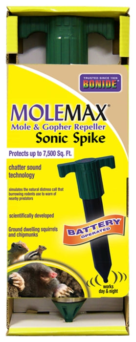 Bonide MoleMax® 61120 Sonic Spike Repeller, Battery-Operated, 3-1/2 in L