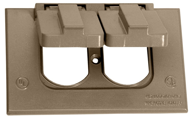 BWF 4181AB-1 Cover, 4-1/2 in L, 2-3/4 in W, Metal, Bronze, Powder-Coated