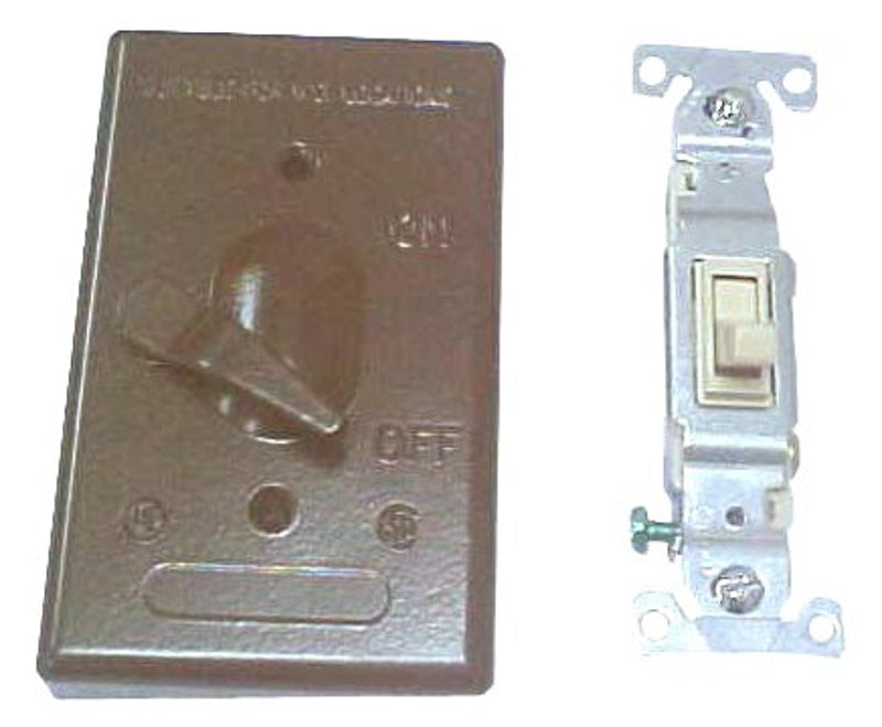 BWF 613AB-1 Toggle Switch Cover, 4-9/16 in L, 2-13/16 in W, Metal, Bronze, Powder-Coated