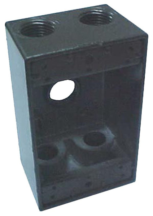 Orbit 1B75 1B75-5 Weatherproof Box, 2-3/4 in W, 2 in D, 4-1/2 in H, 1 -Knockout, Screw Mounting, NEMA 3R, Gray