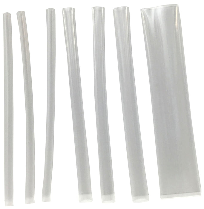 Calterm 73438 Heat Shrink Tubing, 1/4 to 1/2 in Dia, 6 to 13 m L, PVC, Clear