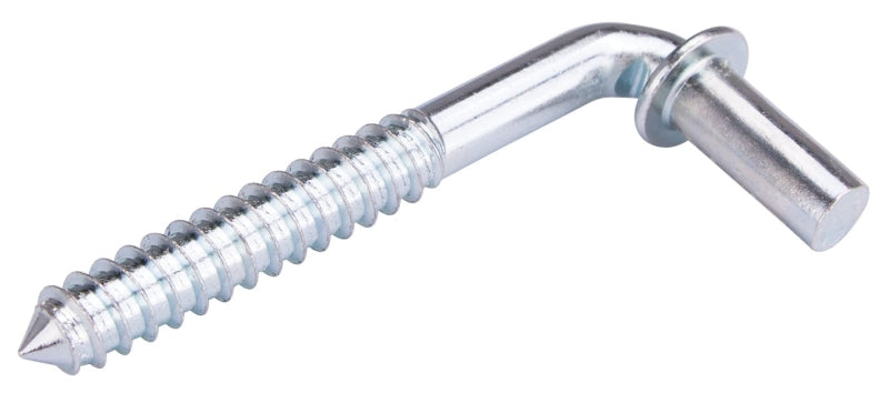 ProSource LR094 Screw Hook, 1/2 in Thread, 4 in L, Steel, Zinc