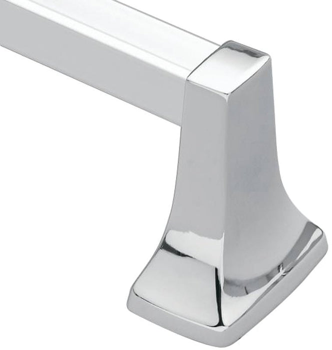 Moen 2224 Towel Bar, 24 in L Rod, Aluminum, Chrome, Surface Mounting