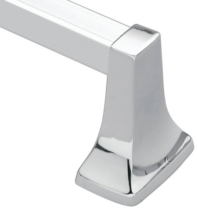 Moen 2230 Towel Bar, 30 in L Rod, Aluminum, Chrome, Surface Mounting