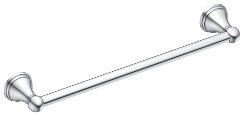 Moen DN8418CH Towel Bar, 18 in L Rod, Aluminum, Chrome, Surface Mounting