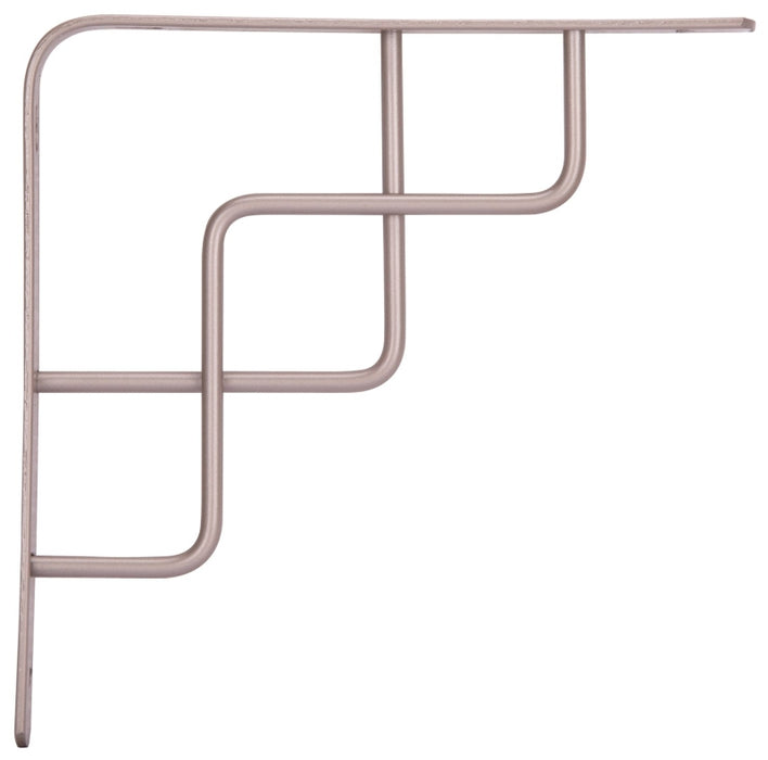 ProSource SB-035PS Contemporary and Decorative Shelf Bracket, 220 lb/Pair, 8 in L, 8 in H, Steel, Satin Nickel