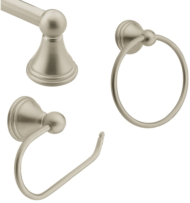 Moen Preston Series DN8433BN Bath Hardware Set, Metal, Brushed Nickel