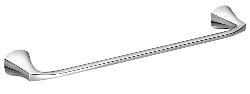 Moen Lindor MY8718CH Towel Bar, 18 in L Rod, Brass/Zinc, Chrome, Wall Mounting