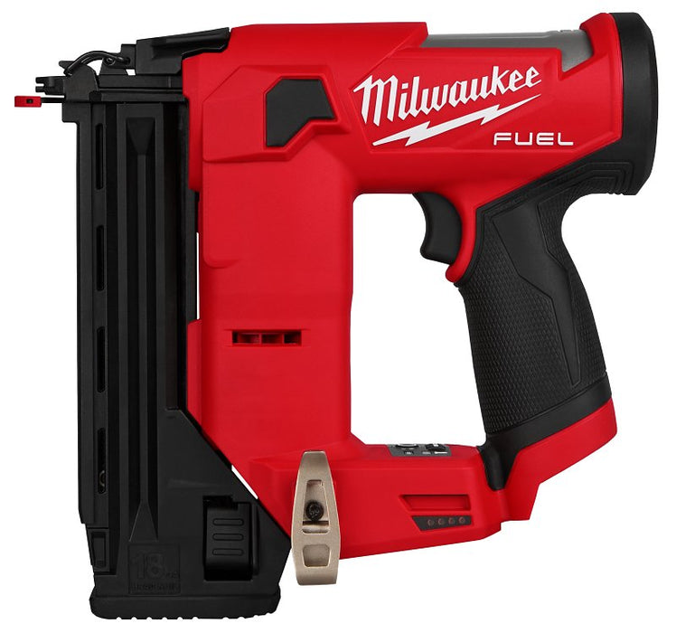 Milwaukee M12 Fuel 2541-20 Compact Brad Nailer, Tool Only, 18 V, 110 Magazine, 0 deg Collation, 18 ga Nail