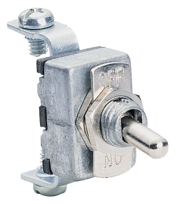 Calterm 41700 Toggle Switch, 15 A, 12 VDC, Screw Terminal, Chrome Housing Material