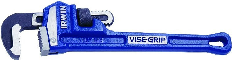 Irwin 274101 Pipe Wrench, 1-1/2 in Jaw, 10 in L, Iron, I-Beam Handle