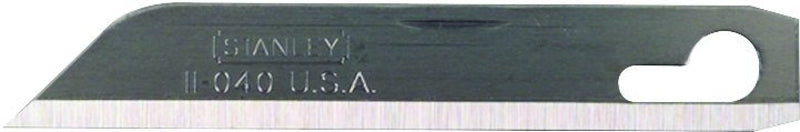 STANLEY 11-040 Replacement Blade, 2-9/16 in L, Stainless Steel, Single-Edge Edge, 1-Point