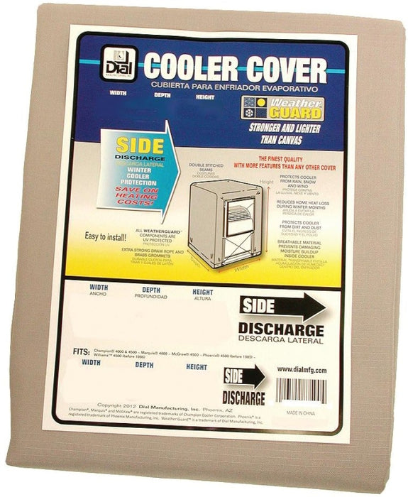 Dial 8728 Evaporative Cooler Cover, 28 in W, 28 in D, 34 in H, Polyester