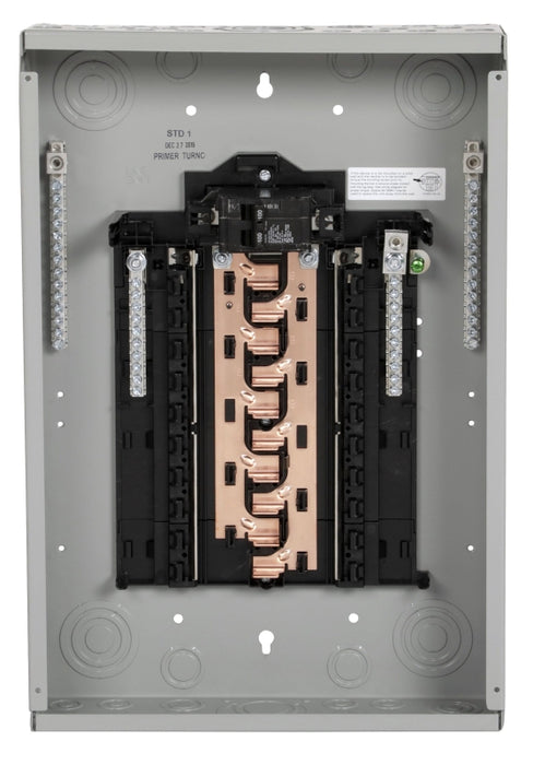 Siemens PN PN2020B1100C Assembled Load Center, 100 A, 20 -Space, 20 -Circuit, Main Breaker, Plug-On Neutral, Gray