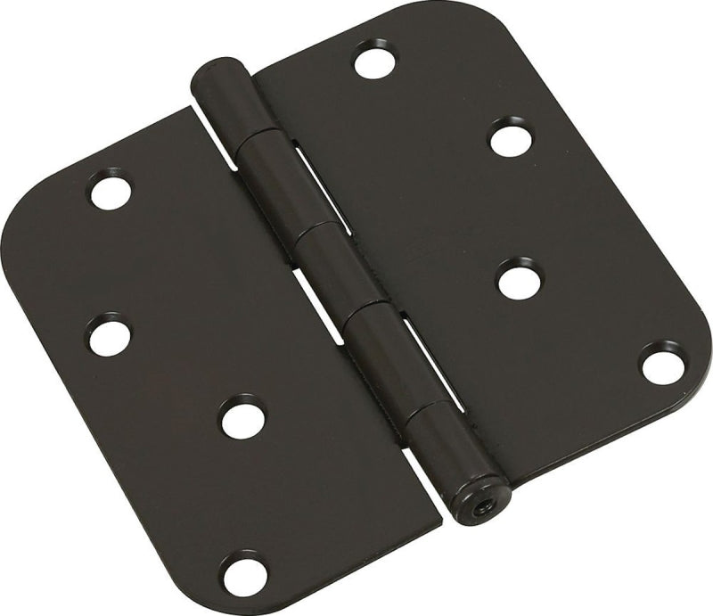 National Hardware N830-198 Door Hinge, Steel, Oil-Rubbed Bronze, Non-Rising, Removable Pin, Full-Mortise Mounting, 55 lb