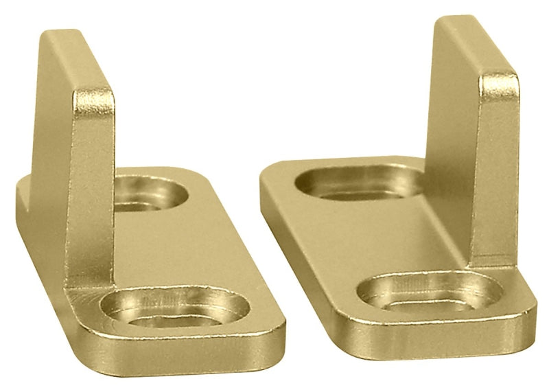 National Hardware N700-113 Double Guide, Aluminum, Brushed Gold, Floor Mounting