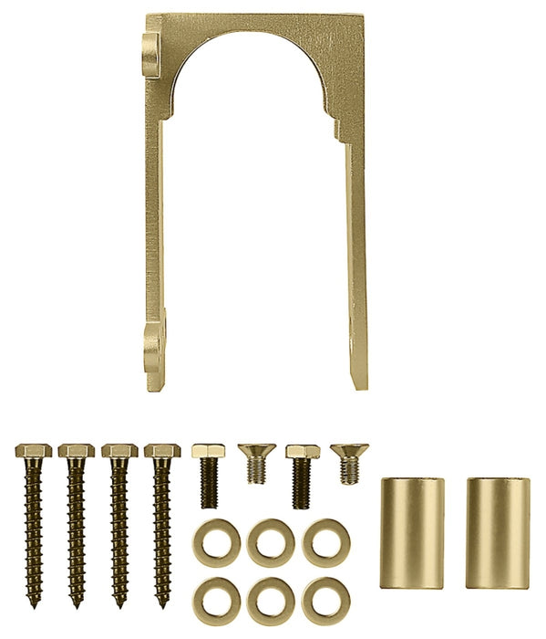 National Hardware N700-116 Bypass Bracket Kit, Steel, Brushed Gold