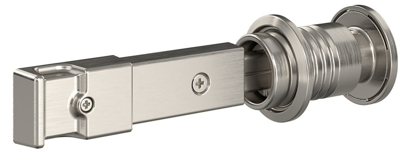 National Hardware N700-151 Barn Door Lock, Satin Nickel, Steel/Zinc, 1-11/16 in Dia Knob