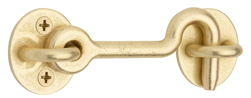 National Hardware N700-154 Privacy Hook, 4 in, Steel, Brushed Gold