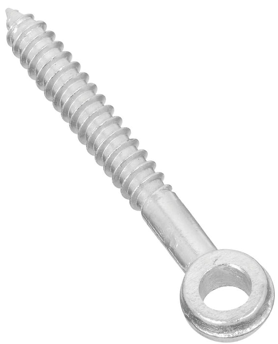 National Hardware 296BC Series N131-193 Screw Eye, 3 in L Thread, 4 in OAL, Steel, Zinc