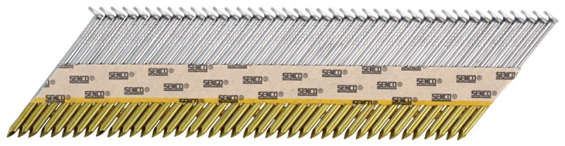 Senco H527APBXN Collated Nail, Paper Tape Collation, 3 in L, Steel, Bright Basic, Full Round Head