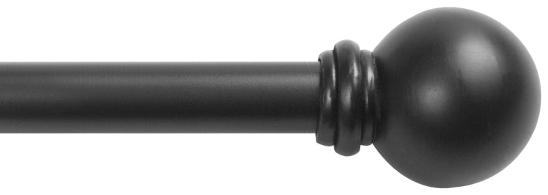 Kenney KN71607 Cafe Rod, 5/8 in Dia, 48 to 84 in L, Black