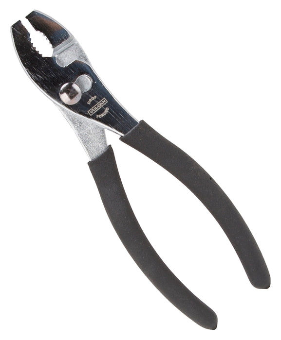 Vulcan JL-NP004 Slip Joint Plier, 8 in OAL, 1-1/4 in Jaw Opening, Black Handle, Non-Slip Handle, 1-1/4 in W Jaw