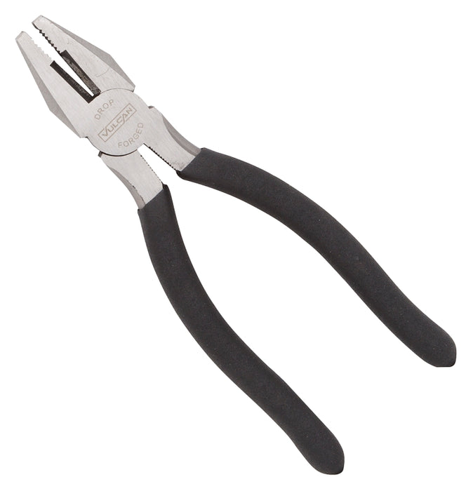 Vulcan JL-NP005 Linesman Plier, 7 in OAL, 1.2 mm Cutting Capacity, 1-1/4 in Jaw Opening, Black Handle, Non-Slip Handle