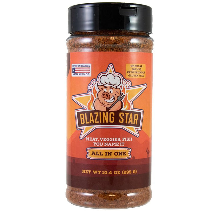 Blazing Star BZ00115-C All-In-One Seasoning, Garlic, Onion, Salt, 10.4 oz