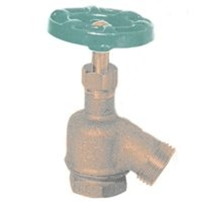 Arrowhead Brass 930LF Garden Valve FIP x Hose, FIP x Hose, 125 psi Pressure, Bronze Body, Red