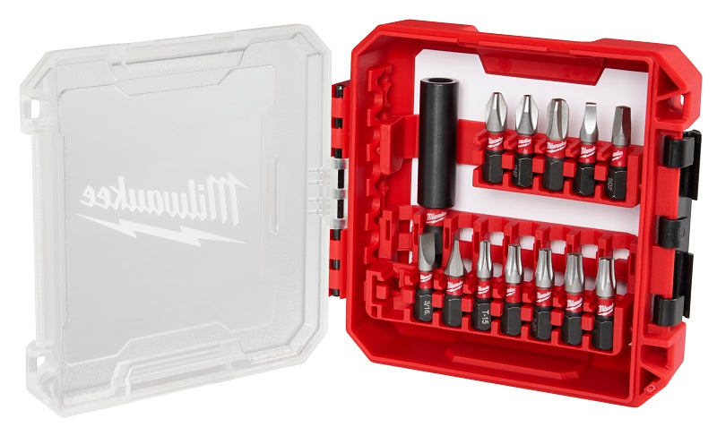 Milwaukee SHOCKWAVE Impact Duty 48-32-4035 Driver Bit Set, 13 -Piece, Magnetic, Alloy Steel