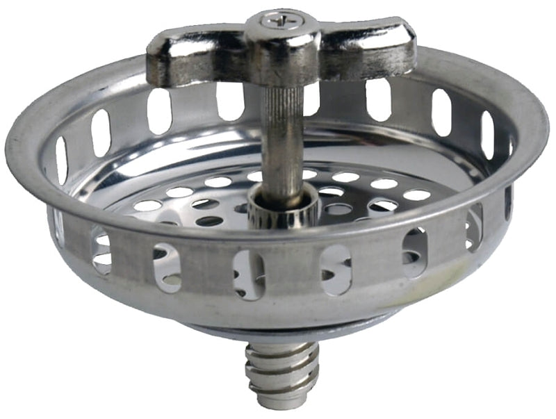 Danco 86800 Basket Strainer, 3-1/2 in Dia, Stainless Steel, Chrome, For: Universal Spin-N-Grin Strainer