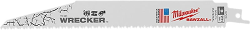 Milwaukee 48-01-2706 Reciprocating Saw Blade, 1 in W, 6 in L, 7, 11 TPI, HSS Cutting Edge