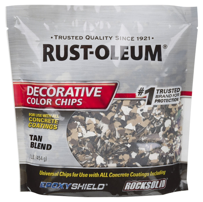 Rust-Oleum 312447 Color Chip, Solid, Tan Blend, 1 lb, Bag