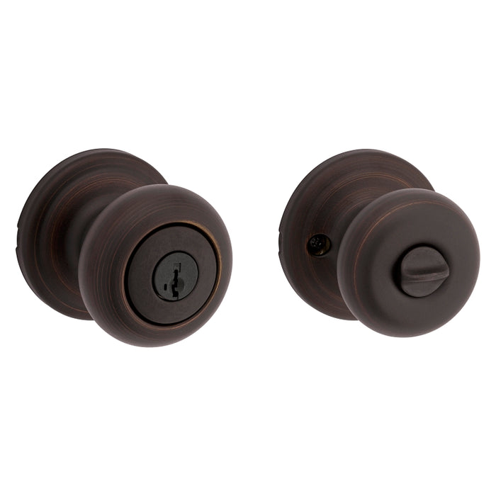 Kwikset Signature Series 740J11PSMTCP Keyed Entry Knob, Metal, Venetian Bronze