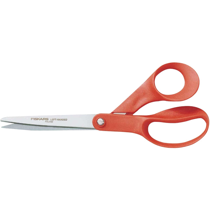 Fiskars 194500-1009 Multi-Purpose Scissor, 8-13/32 in OAL, 3-5/8 in L Cut, Stainless Steel Blade, Bent, Ergonomic Handle