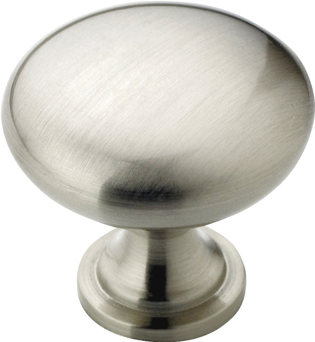 Amerock BP53005G10 Cabinet Knob, 1-1/8 in Projection, Zinc, Satin Nickel